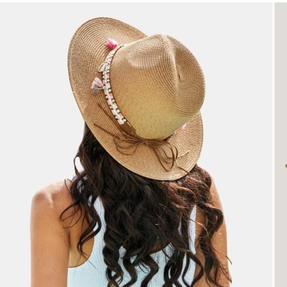 NWT CUPSHE Women' Tael & Seahell Straw Hat Cuphe-One Size - Picture 1 of 15